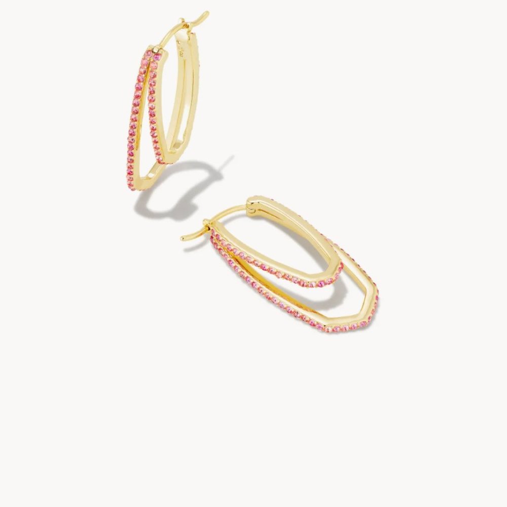 NWT! Kendra Scott x Barbie Collection Earrings in PINK